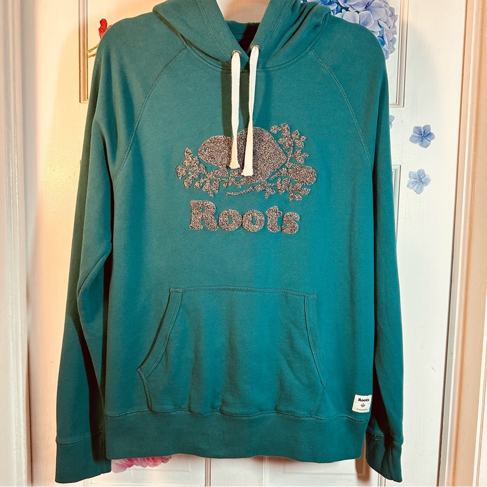 Roots kangaroo pocket hoodie (L)